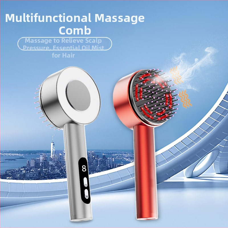 Pieptene de masaj cu spray multifuncțional XYT-0808 – calmarea scalpului, utilizare universală, greutate 470 g