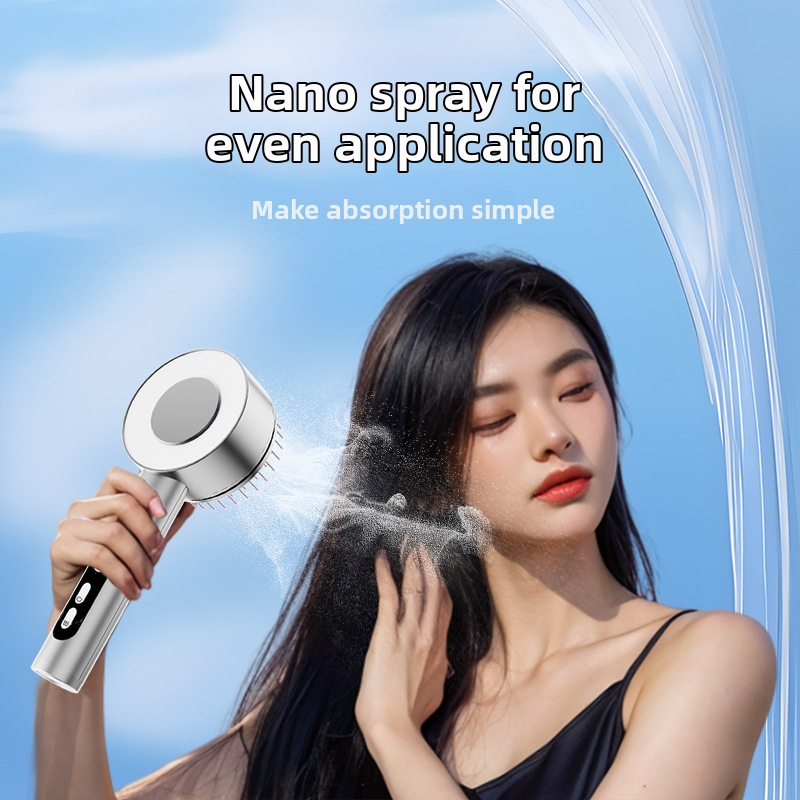 Pieptene de masaj cu spray multifuncțional XYT-0808 – calmarea scalpului, utilizare universală, greutate 470 g