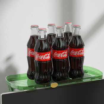 Asztali műanyag tárolóállvány számítógép/televízió képernyőhöz – telepítés nélkül, 1 réteg, kreatív tároló