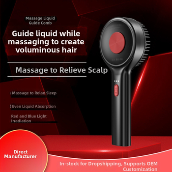 Raudoną šviesą plaukų augimui su galvos odos masažu ir vaistų aplikatoriumi – Modelis DYS001, Specifikacija 001, Tinka visiems