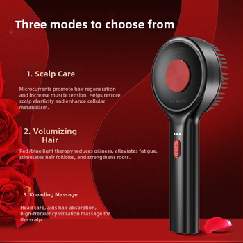 Raudoną šviesą plaukų augimui su galvos odos masažu ir vaistų aplikatoriumi – Modelis DYS001, Specifikacija 001, Tinka visiems