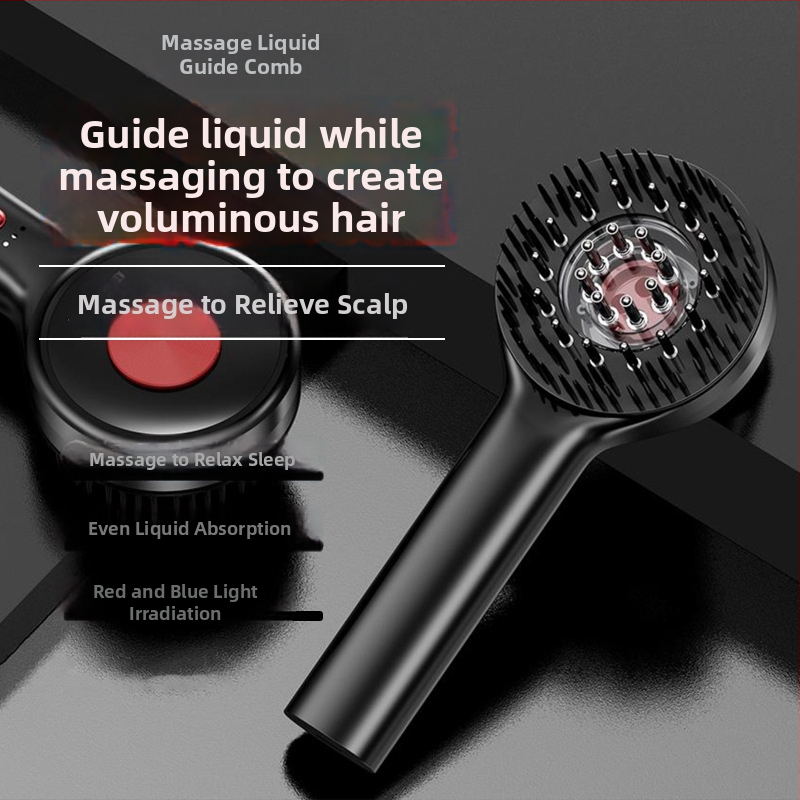 Matu augšanas ķemme ar sarkano gaismu, galvas ādas masāžu un līdzekļu aplikatoru – Modelis DYS001, Specifikācija 001, Piemērots visiem