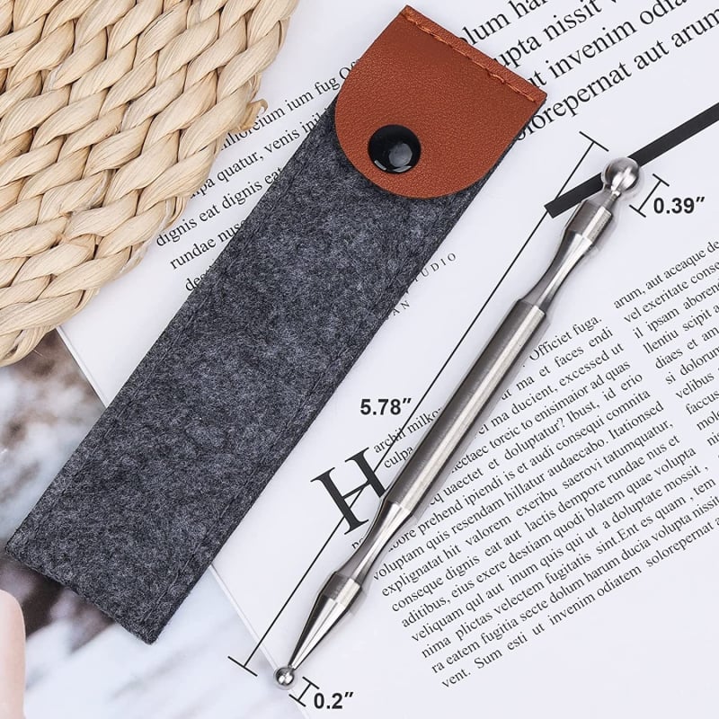 Nehrđajući čelična masažna štapić za akupunkturu, prijenosna, 40 g, s logotipom