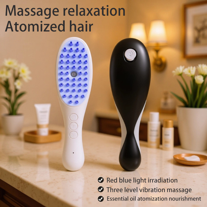 Masaj pentru cap cu alimentare USB, control prin buton, 3 trepte, vibrație - Zy-2501