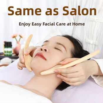 Veido skulptūrinė lazdelė su voleliu — neelektrinis veido masažo įrankis, 2025 metų modelis