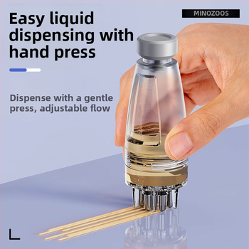 Specialus galvos odos aplikatorius su rutuliniu antgaliu eterinio aliejaus ir maisto tirpalo sprendimams – nešiojamas masážinės su įmontuota 800–1000 mAh baterija, IPX0