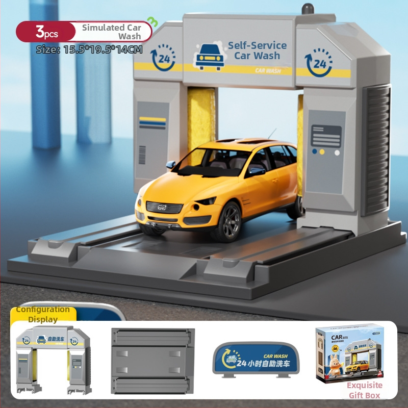 Yisi degvielas stacija rotaļu komplekts – balss paziņojumi, simulēta uzpildīšana un skaitīšana, plastmasas konstrukcija, bērniem 4–6 gadi