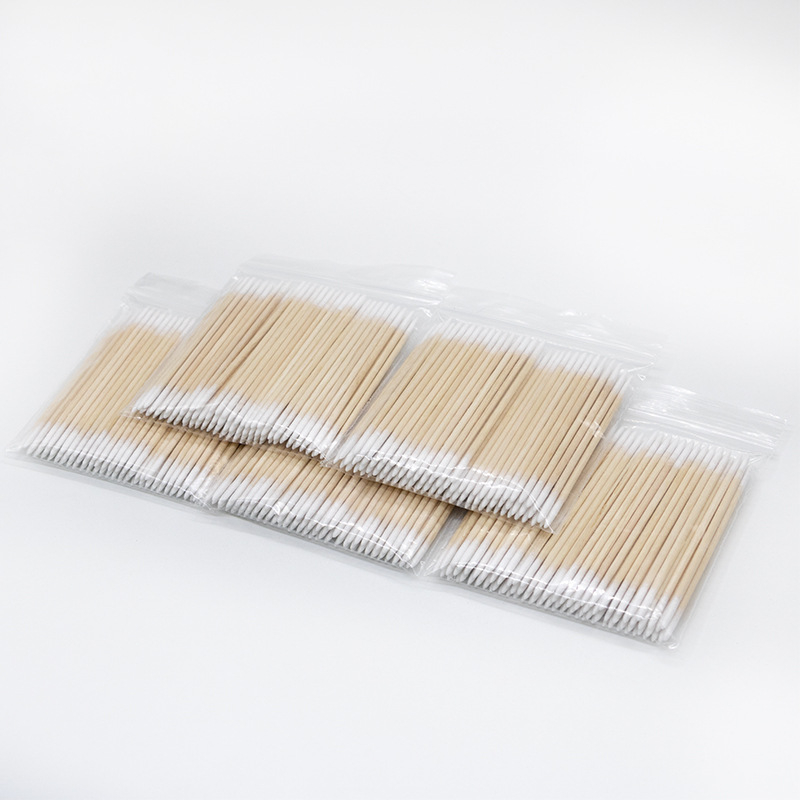 Διπλής όψεως βαμβακοφόρα μπατονέτα, μίας χρήσης εργαλείο ομορφιάς για τον καθαρισμό φρυδιών, μυτερά άκρα, καθαρή περιεκτικότητα 16 g