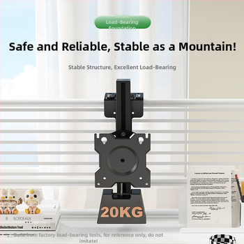 Monitoriaus laikiklis su pasukama ir teleskopine ranka – geležinis laikiklis, 15 kg apkrova, mechaninis valdymas