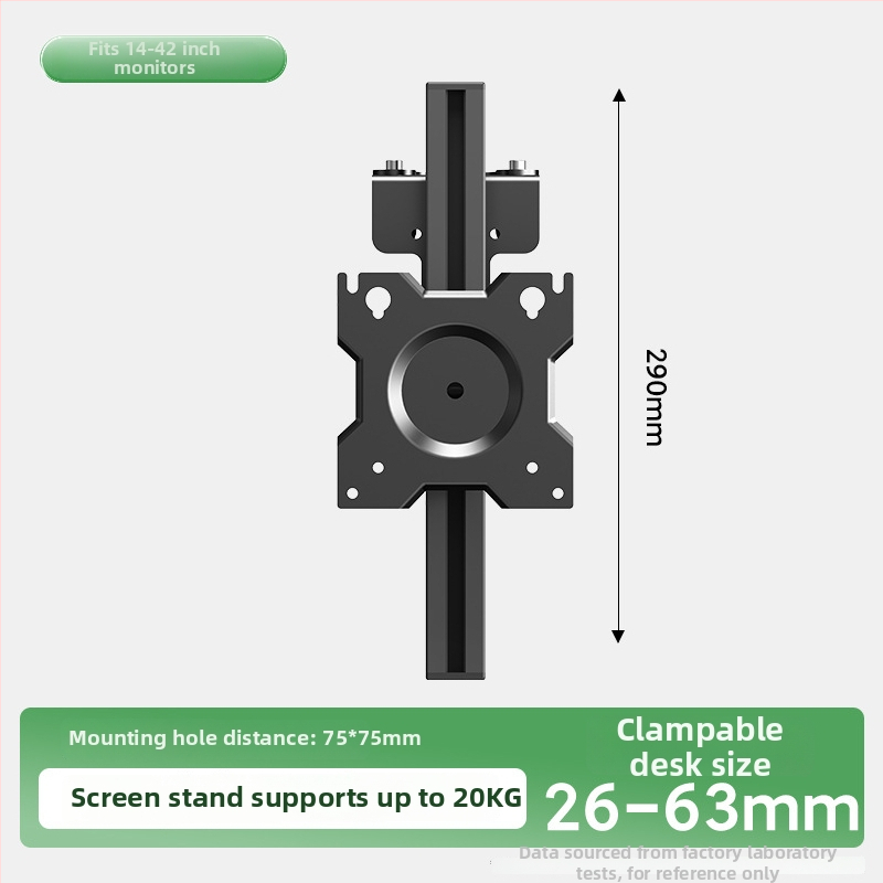 Monitoriaus laikiklis su pasukama ir teleskopine ranka – geležinis laikiklis, 15 kg apkrova, mechaninis valdymas
