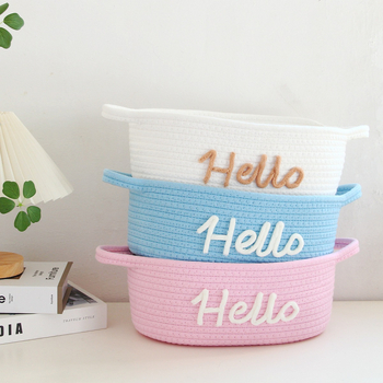 Pamutkötélből font tárolókosár | Többfunkciós rendező (50 db/csomag; tárolási lehetőségek)