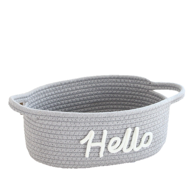 Pamutkötélből font tárolókosár | Többfunkciós rendező (50 db/csomag; tárolási lehetőségek)