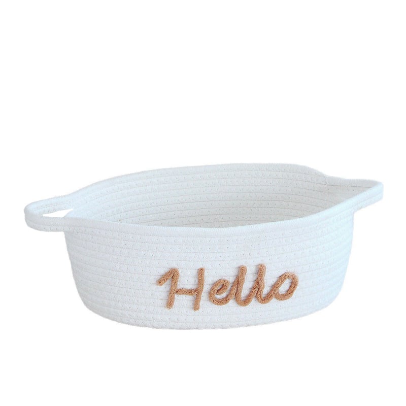 Pamutkötélből font tárolókosár | Többfunkciós rendező (50 db/csomag; tárolási lehetőségek)