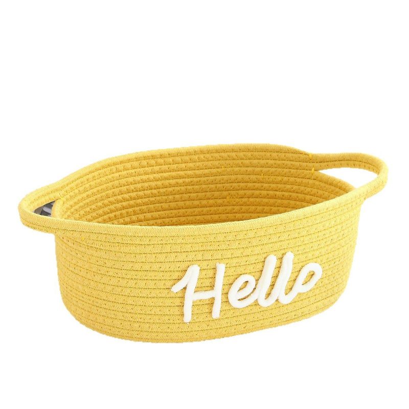 Pamutkötélből font tárolókosár | Többfunkciós rendező (50 db/csomag; tárolási lehetőségek)