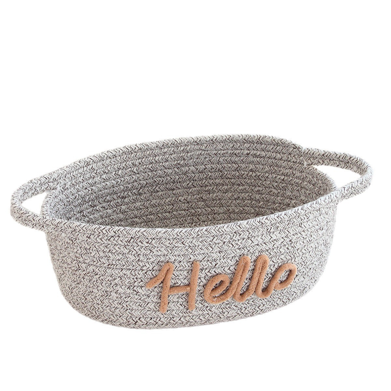 Pamutkötélből font tárolókosár | Többfunkciós rendező (50 db/csomag; tárolási lehetőségek)