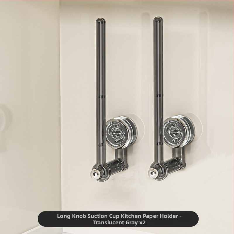 Siurbimo tipo virtuvės popieriaus laikiklis – plastmasinis, tinkamas ritinėliams popieriaus, daugiafunkcinis, šviesios prabangos stilius