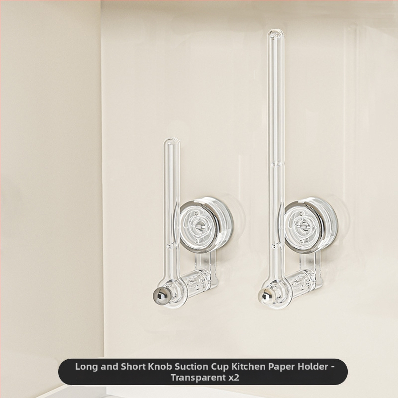 Siurbimo tipo virtuvės popieriaus laikiklis – plastmasinis, tinkamas ritinėliams popieriaus, daugiafunkcinis, šviesios prabangos stilius