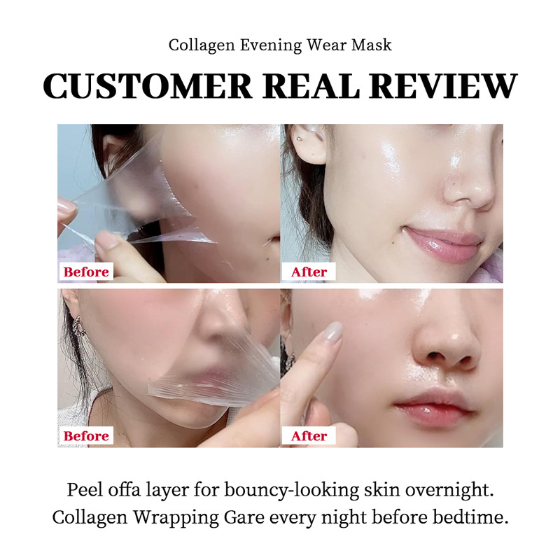 Kollagénpasztás maszk – feszesítő, anti-aging és világosító bőrtónus, hidratáló; minden bőrtípushoz