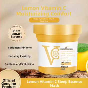 Dr. Bounce Citrinų vitamino C naktinė esencijos kaukė — krem-gelio kaukė, drėkina ir ramina odą, tinkama normalioms odai, galiojimo laikas 3 metai