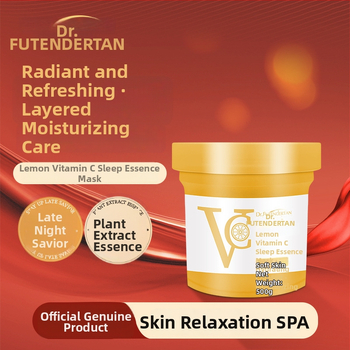 Dr. Bounce Citrinų vitamino C naktinė esencijos kaukė — krem-gelio kaukė, drėkina ir ramina odą, tinkama normalioms odai, galiojimo laikas 3 metai