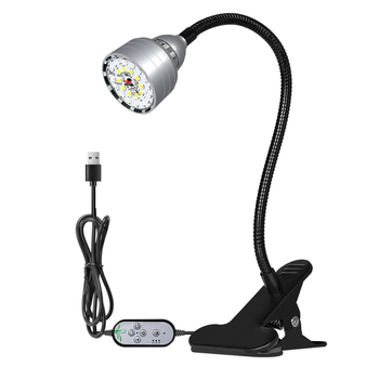 LED klipo augimo šviesos diodų su penkių lygių reguliavimu ir ciklo atmintimi, 104 LED, 5V įvestis, IP35, nuotolinio valdymo