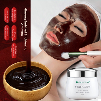 Ginzeng növényi iszapos arcpakolás hidratálásra és táplálásra, pórusösszehúzás, bőrtónus világosítása, minden bőrtípushoz