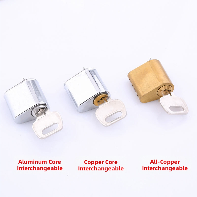 Varš durvju bloķēšanas cilindrs no vara; model Fireproof lock cylinder; zīmols Zhiwei; piemērots ugunsdrošajām durvīm; svars 60 g