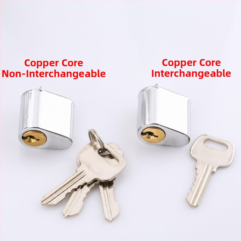 Varš durvju bloķēšanas cilindrs no vara; model Fireproof lock cylinder; zīmols Zhiwei; piemērots ugunsdrošajām durvīm; svars 60 g