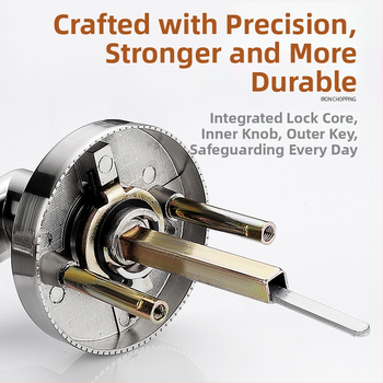 Gaisrų durų spyna – retrofit su raktu • nerūdijantis plienas • modelis: modifikuotas praėjimo užraktas su raktu • gaisrinėms durims • šiuolaikinis minimalistinis stilius • svoris 700 g