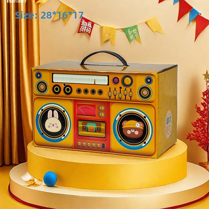 Vaikų dovanų dėžutė, modelis 007; kartoninė dovanų dėžutė; prekinis ženklas INYOU; dovanų įvyniojimas