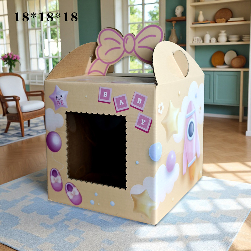 Vaikų dovanų dėžutė, modelis 007; kartoninė dovanų dėžutė; prekinis ženklas INYOU; dovanų įvyniojimas