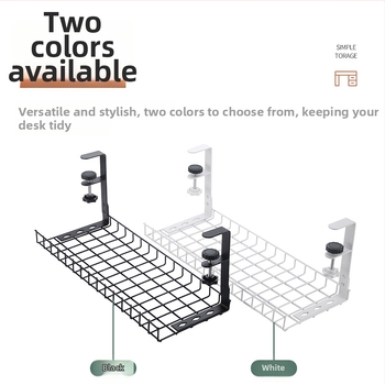 Po stalviršiu kabelių tvarkymo laikiklis, plieno konstrukcija, paprastas ir modernus stilius, darbalaukio saugojimui (Medžiaga: plienas; Stilius: paprastas ir modernus; Išleidimo laikas: 2013 vasara; Prekės ženklas: Three cats)