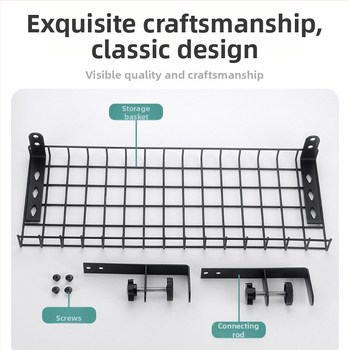 Po stalviršiu kabelių tvarkymo laikiklis, plieno konstrukcija, paprastas ir modernus stilius, darbalaukio saugojimui (Medžiaga: plienas; Stilius: paprastas ir modernus; Išleidimo laikas: 2013 vasara; Prekės ženklas: Three cats)