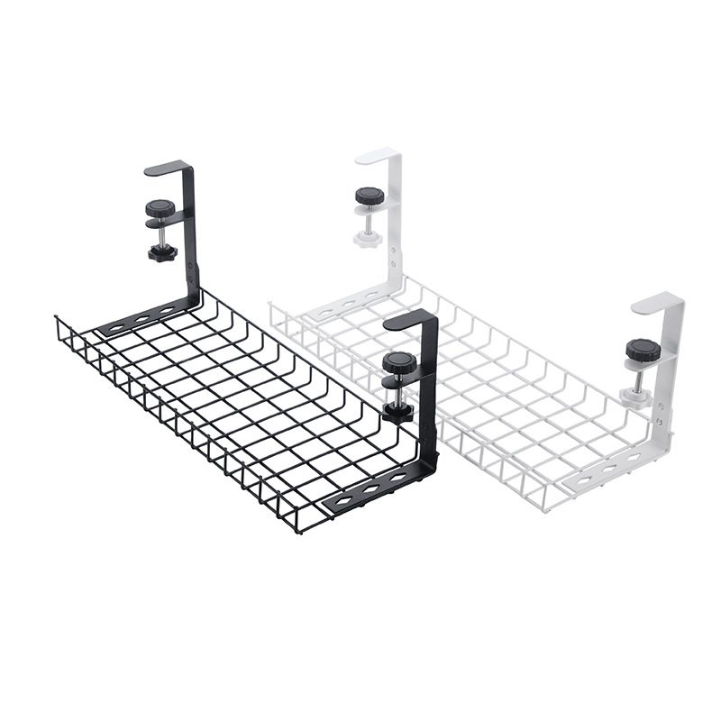 Organizator de cabluri sub birou, oțel, stil simplu și modern, stocare pe birou (Material: oțel; Stil: simplu și modern; Lansare: Vara 2013; Spațiu de depozitare: birou; Brand: Three cats)
