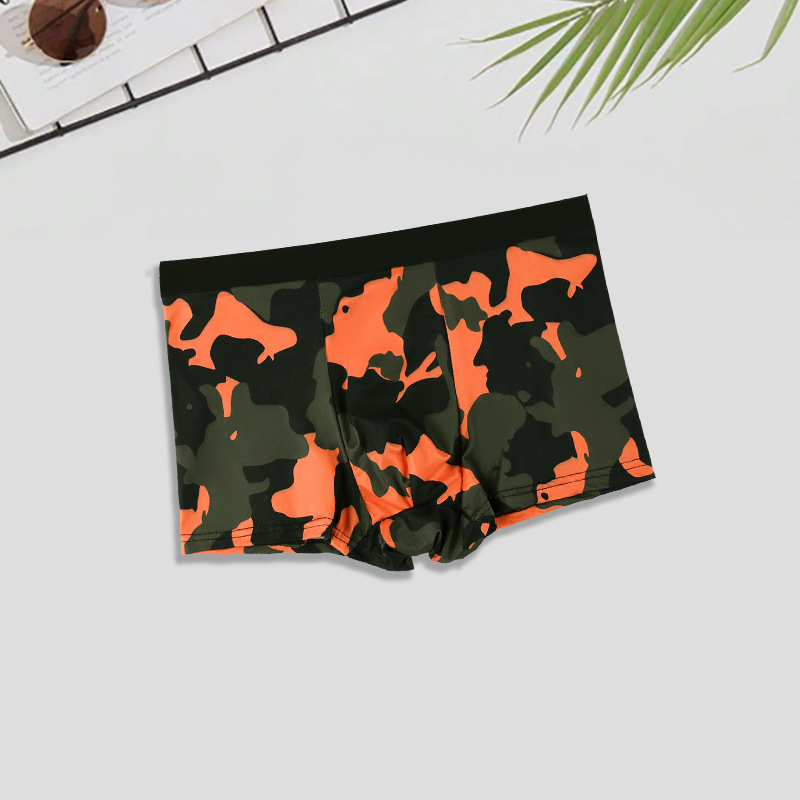 Vyriški apatiniai drabužiai iš užsienio su personalizuotais moderniais gyvūnų raštais, lediniu šilku, kvėpuojančiu ir antibakteriniu tarpkoju.