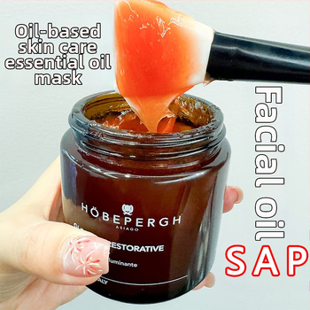 Esszenciális olajmaszk – Tápláló, hidratáló, a bőrtónus fényesítése, pórusösszehúzás, anti-aging; krém-gél maszk, 100 ml, HOBEPERGH, minden bőrtípusra