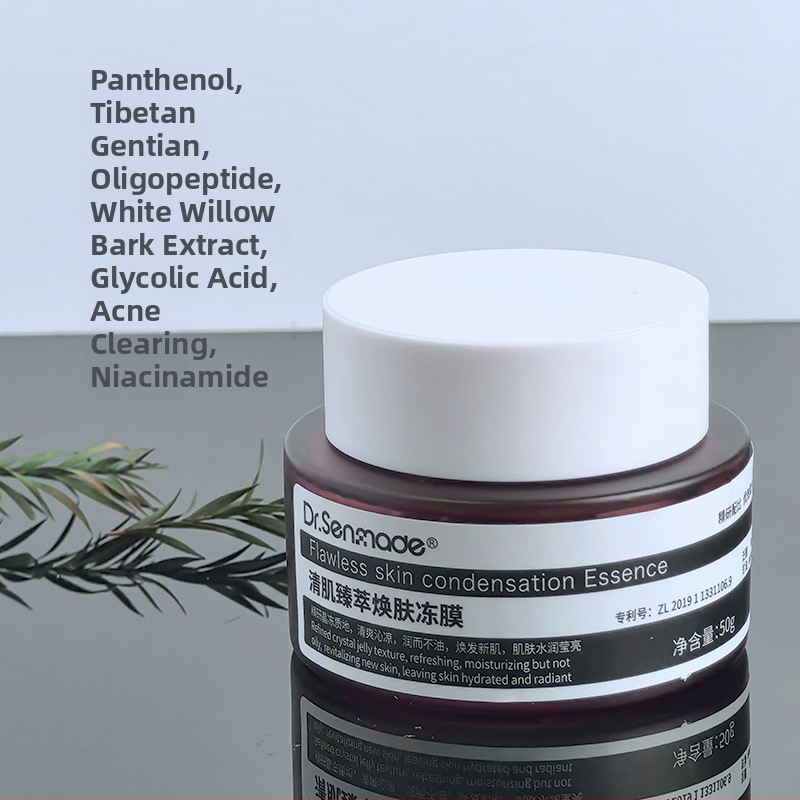 Dr.senmade čistiaca a omladzovacia želé maska – zmrazený film, 50 ml, odstraňuje čierne bodky, hydratácia, vhodné pre všetky typy pleti