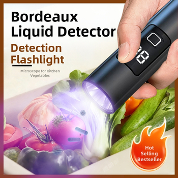 Dārzeņu UV atklāšanas pildspalva, 365 nm, ar digitālo displeju un LED lukturi – uzlādējams, 240–350 lm, ūdensizturīgs