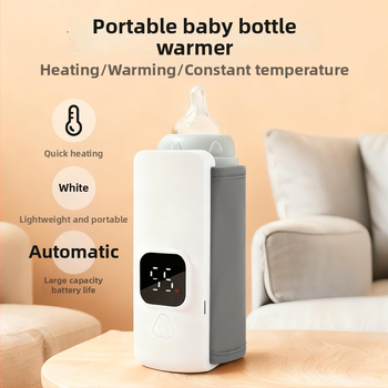 DL-568 kūdikio pieno šildytuvas, USB įkraunamas, 5V, 18W, mechaninis režimas, be laikmačio, nešiojamas buteliuko šildytuvas