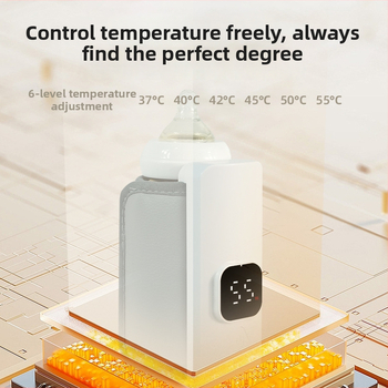 DL-568 kūdikio pieno šildytuvas, USB įkraunamas, 5V, 18W, mechaninis režimas, be laikmačio, nešiojamas buteliuko šildytuvas