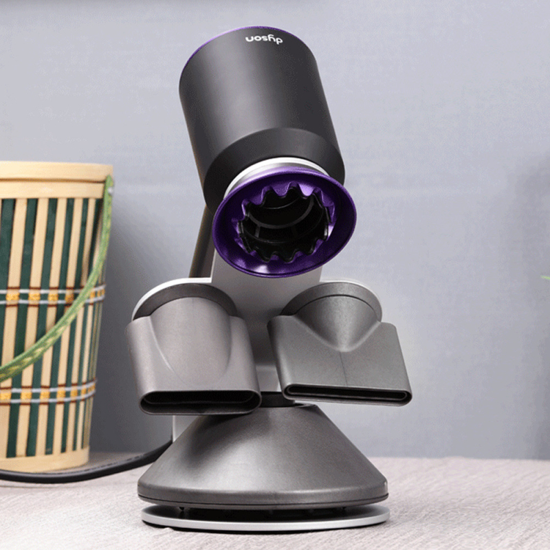 Dyson hajszárító tartó és tároló – fúrás nélküli asztali szerelés, szénacél, többfunkciós barber műhelyhez