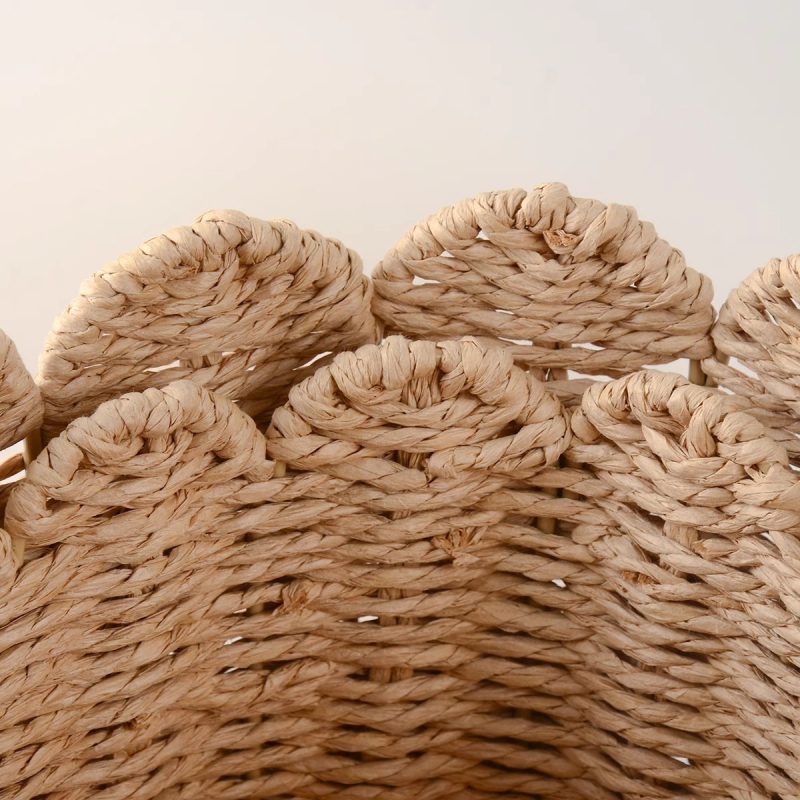 Košara za pohranu, pletena od papirnate užadi, nordijskog stila, prilagodljiv model, pakiranje od 2 komada (materijal: papirnato uže; model: prilagodljiv; pakiranje: 2 komada; stil: nordijski; namjena: kućna upotreba)