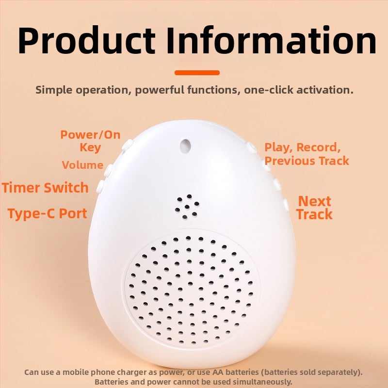 Lindude kõnetreeningu seade – papagoi kõnetreener, plastikkorpus, kaubamärk Happy Parrot, lindude jaoks