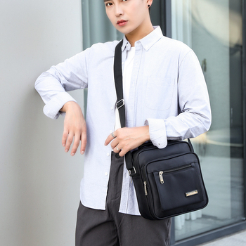 Ανδρική τσάντα ώμου, γυναικεία τσάντα χειρός, τσάντα ώμου μεγάλης χωρητικότητας, πολυστρωματική αδιάβροχη υφασμάτινη τσάντα Oxford, τρισδιάστατη και κομψή.