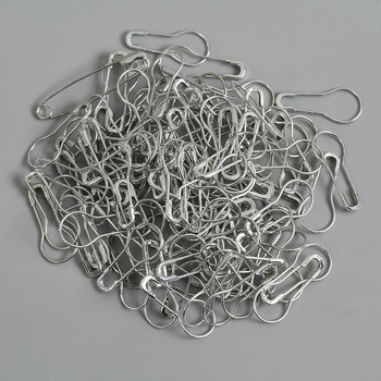 Tikvų formos vintage drabužių etikečių smeigtukai - metalinė viela, Universal, 1000 vnt. pakuotėje