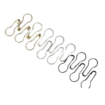 Tikvų formos vintage drabužių etikečių smeigtukai - metalinė viela, Universal, 1000 vnt. pakuotėje