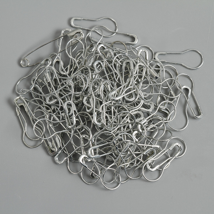 Tikvų formos vintage drabužių etikečių smeigtukai - metalinė viela, Universal, 1000 vnt. pakuotėje