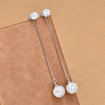 Kõrvarõngad: Geomeetriline stiil • Materjal: Vask • Pind: Elektroplaadimine • Bränd: Qiao Lanxuan • Tootmisnumber: Kahekordne teemantkuul 6+10