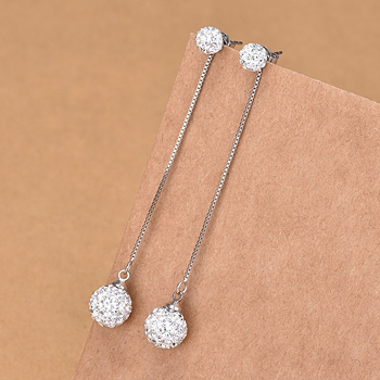 Kõrvarõngad: Geomeetriline stiil • Materjal: Vask • Pind: Elektroplaadimine • Bränd: Qiao Lanxuan • Tootmisnumber: Kahekordne teemantkuul 6+10