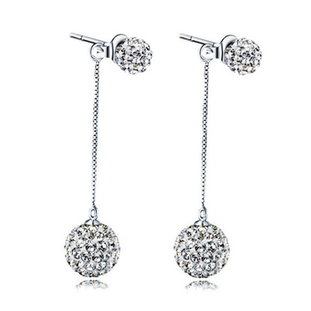 Kõrvarõngad: Geomeetriline stiil • Materjal: Vask • Pind: Elektroplaadimine • Bränd: Qiao Lanxuan • Tootmisnumber: Kahekordne teemantkuul 6+10